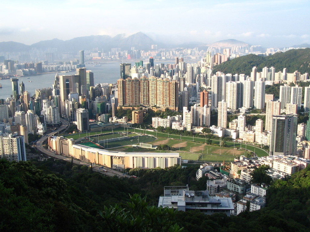 跑馬地。圖片來源:Minghong - Own work, GFDL.